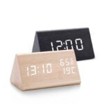 Digital-Clock-LED-Wooden-Alarm-Clock-Table-Sound-Control-Electronic-Clocks-Desktop-USB-AAA-Powered-Desperadoes