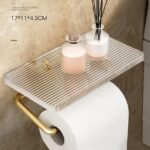 Toilet-Paper-Holder-with-Shelf-Wall-Mount-Bathroom-Paper-Roll-Holder-Rustproof-Acrylic-Aluminum-Toilet-Tissue-1