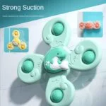 Educational Toys 3Pcs-Set-Baby-Bath-Toys-Funny-Bathing-Sucker-Spinner-Suction-Cup-Cartoon