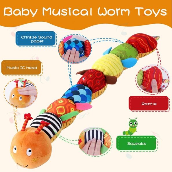 Educational Plush Caterpillar baby Toys