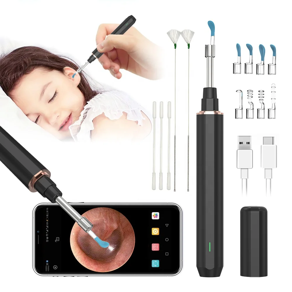 NE3 Ear Cleaner Camera Pen Ear Wax Removal Tool With Camera LED Light  Wireless WiFi Otoscope Smart Ear Cleaning Kit Dropshipping