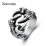 ZORCVENS-316L-Stainless-Steel-Ring-Dragon-Claw-Ring-for-Men-Fashion-Jewelry-Punk-Rock