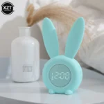 Cartoon-Multifunctional-LED-Intelligent-Alarm-Clock-LED-Display-Screen-Cute-Rabbit-Alarm-Clock-Student-Children-Desktop