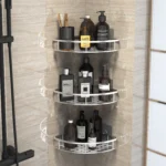 No-Drill-Wall-Shelf-Bathroom-Shelf-Makeup-Storage-Organizer-Aluminum-Alloy-Shampoo-Rack-Shower-Shelf-Bathroom