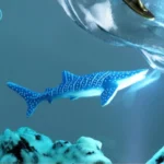 Simulation-Marine-Surfer-Blue-Night-Light-Under-The-Sea-Jellyfish-Whale-Shark-Lamp-Wave-Spray-Ornaments