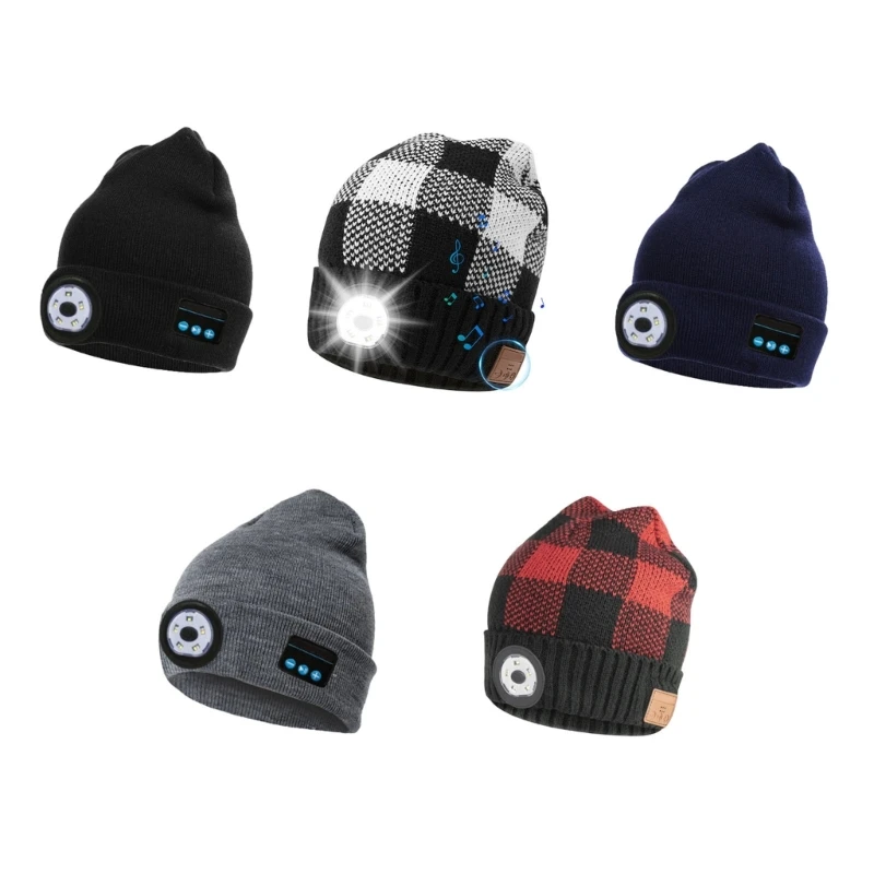 Bluetooth Beanie with Light, Unique Tech Gifts for Algeria